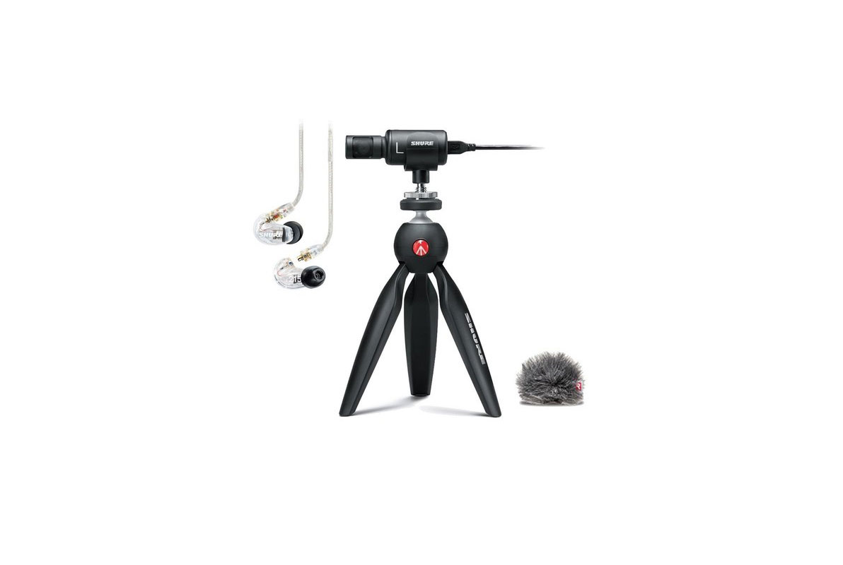 Shure MV88+SE215-CL- A - PODCAST VIDEOGRAPHY KIT PROFESIONAL